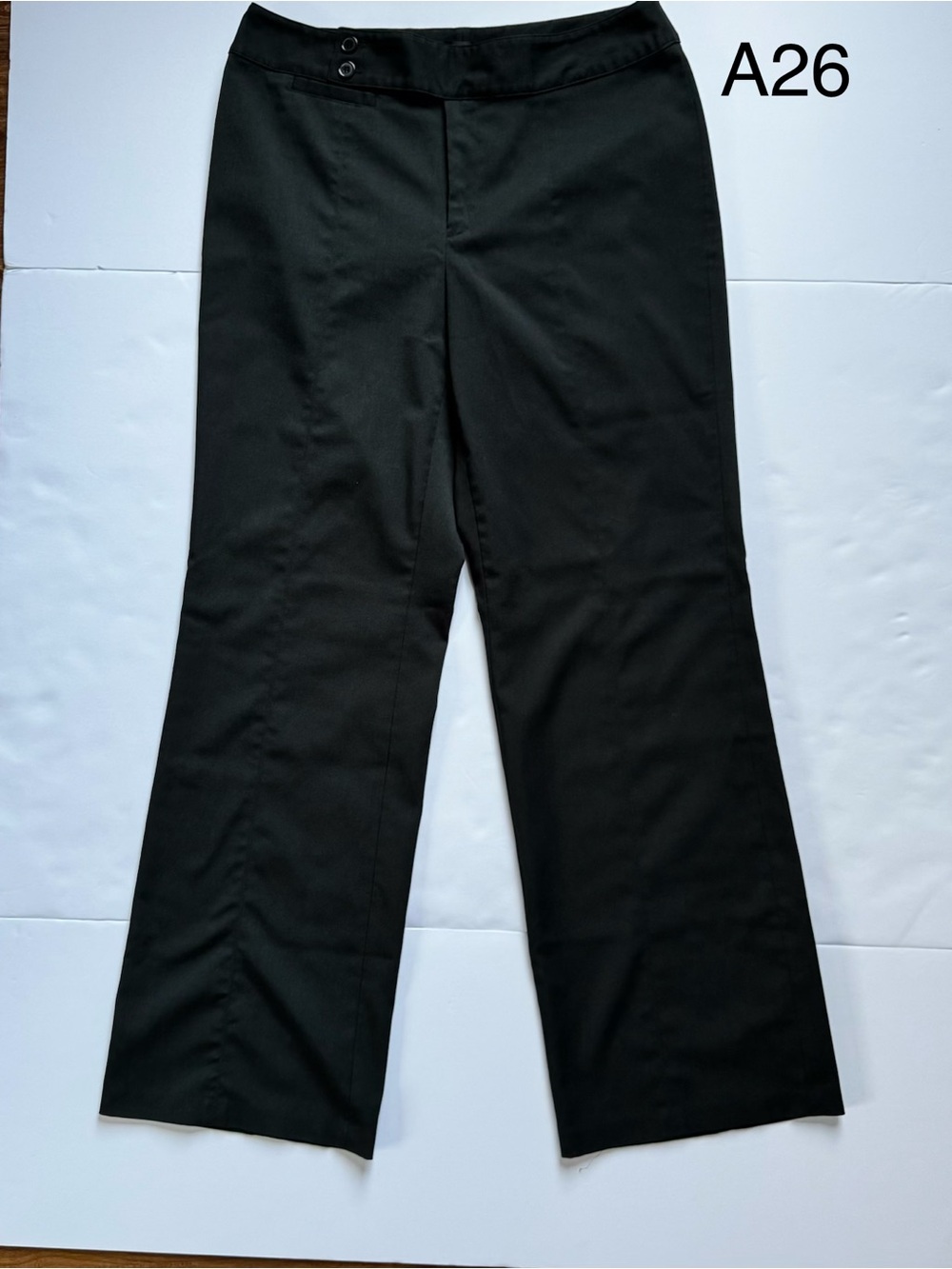august silk Black Women's Straight-Leg Dress Pants